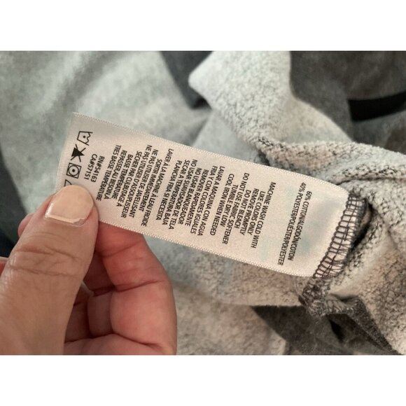 Calvin Klein Performance Gray Pullover Hoodie Sz S Fleece Lined Cozy Athleisure - Picture 7 of 7